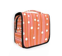 Linee rette e forme geometriche up borsa da toilette per le donne con gancio appeso Grande borsa per la cura della pelle Verticale Free-Standing