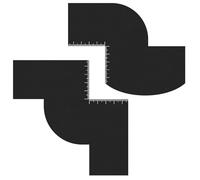 Linee sottili che modellano lo strumento di barba Shaper con la scala di miglioramento della carta del modello Shaper con il modello della scala per l'uomo