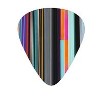Linee verticali irregolari plettri per chitarra, 12 pezzi, materiale ABS, bordi lisci, sensazione confortevole, 3 spessori opzionali