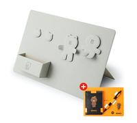 LINEF RIENDS Magnete Organizer da Scrivania RHODIA Marrone Penna a Sfera Figu...