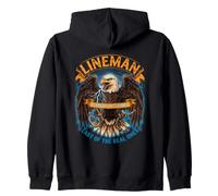 Lineman Class of The Trades Ultimo di Quelli Reali Felpa con Cappuccio