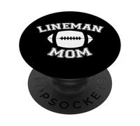 Lineman Mom Football - Linea difensiva offensiva per genitori PopSockets PopGrip Adesivo