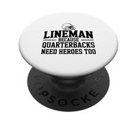 Lineman perché anche i quarterback hanno bisogno di eroi PopSockets PopGrip Adesivo