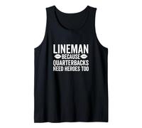 Lineman perché i Quarterback Hanno Bisogno di Eroi guardalinee di Calcio Canotta