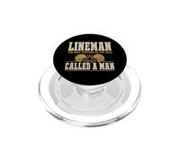 Lineman The Only Position Called A Man Football Player PopSockets PopGrip per MagSafe