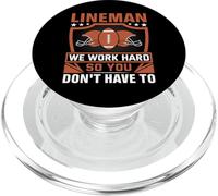Lineman We Work So Hard So You Don't - American Football PopSockets PopGrip per MagSafe