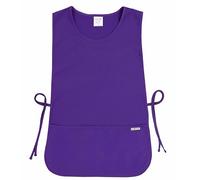 LINEN CLOSET® Grembiule universale regolabile unisex per coobbler, grembiule per uomini e donne, grembiule da lavoro per pulizia con 2 tasche profonde, Viola, Taglia unica