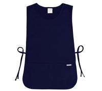 LINEN CLOSET® Grembiule universale regolabile unisex per coobbler, grembiule per uomini e donne, grembiule da lavoro per pulizia con 2 tasche profonde, blu navy, Taglia unica