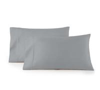 Linen Closet Lussuoso cotone 600 fili Performance Cotton King federe set di 2, grigio chiaro