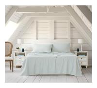 Linen Closet Luxury Cotton Blend 4-Piece Sheet Set King Aqua