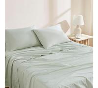 Linen Closet Set composto da 3 pezzi in cotone biologico verde chiaro