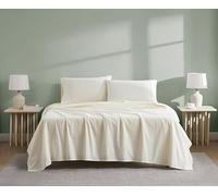 Linen Closet Set di 4 lenzuola in cotone biologico fresco avorio