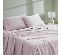 Linen Closet Set di lenzuola in cotone biologico lavanda, 4 pezzi