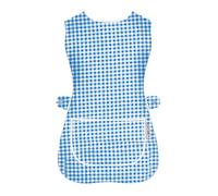 LINEN CLOSET Tabards da donna con tasche per uomo donna pulizia catering chef cucina grembiuli unisex Hygea Tabard grembiule da lavoro tabards, A quadretti blu., M