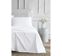 Linen Closet Ultimate - Set completo di lenzuola in percalle bianco artico, 4 pezzi