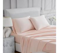 Linen Closet Ultimate - Set di 4 fogli in percalle con motivo Blush