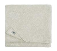 Linen & Cotton Jacquard Tovaglia da Tavola Elegante in Damasco Waverly - 52% Lino, 48% Cotone, Beige (147 x 147 cm) Tovaglia Quadrata per la Decorazione da Tavola della Cucina Matrimonio Festa Eventi