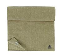LINEN & COTTON Runner Tavolo Antimacchia PIETRO - Grigio Pietra 47 x 250 cm | 100% Lino|Runner Stoffa Idrorepellente Impermeabile Esterno Lavabile Facile da Pulire per Cucina Ristorante Caffetteria Bar