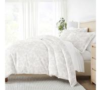 Linen Market ienjoy Home Set di federe in cotone con fantasia per letto king size, colore: Grigio