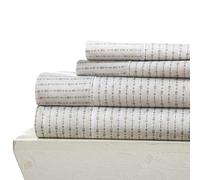 Linen Market - Set di lenzuola per letto California king size, 4 pezzi, motivo: frecce salvia - Dormi meglio che mai con queste lenzuola rinfrescanti ultra morbide per il tuo letto California king