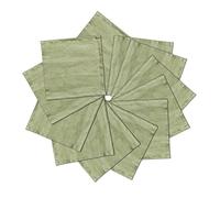 Linendo Tovaglioli da cocktail, 15 x 15 cm, 12 pezzi, 100% puro lino, piccoli sottobicchieri con bordi orlati, resistenti e lavabili, perfetti per bevande, feste, dessert, caffè