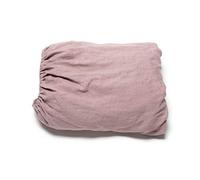 LinenMe Lenzuolo con Angoli Matrimoniale, Lenzuola 180x200 in Lino 100% Puro Naturale, con altezza da 25cm, Traspirante, Termoregolatore, Morbido e Resistente - Rosa Scuro