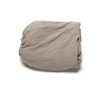 LinenMe Lenzuolo con Angoli Singolo, Lenzuola 120x200 in Lino 100% Puro Naturale, con altezza da 25cm, Traspirante, Termoregolatore, Morbido e Resistente - Naturale