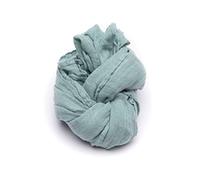 LinenMe Moss Green Sciarpa Estiva in Lino Garza, 70 x 200 cm