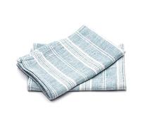 LinenMe Set di 2 canovacci da BLAUE MARINE Multistripe Lino, 46 x 65 cm