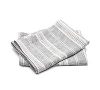 LinenMe Set di 2 canovacci da GRAPHIT Multistripe Lino, 46 x 65 cm, Fatto in Europa, Biancheria da cucina, biancheria europea, lavaggio in lavatrice, super assorbente