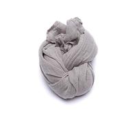 LinenMe Taupe Sciarpa Estiva in Lino Garza, 70 x 200 cm