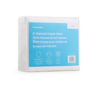 Linenspa Coprimaterasso in memory foam, 5 cm, mantiene il topper pulito e sicuro
