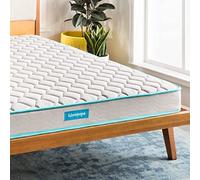 Linenspa Materasso in memory foam e molle elicoidali, 15 cm, per letto per bambini, letto per ospiti, letti a castello, camper, king size (150 x 200 cm)