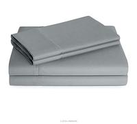 Linenspa Set di lenzuola in misto cotone ultra morbido, con tasca profonda a 600 fili, per letto singolo, XL, pietra