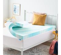 Linenspa Topper in memory foam a spirale in gel, 10,2 cm, motivo: regina