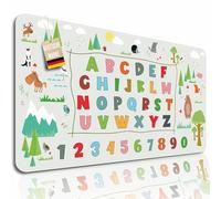 Lineo® Tappetino da scrivania per bambini - Base da scrivania impermeabile, antiscivolo, educativa e decorativa per bambini (Alfabeto degli animali 70x40 cm)