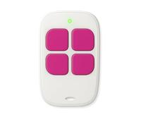 LINEOPS AAM0084 Telecomando bip Portale 4 Canali Compatibile con SCS Sentinel AAM0085 AAM0094, Frequenza di emissione 433,92 MHz, ControlGate Fuschia - Batterie incluse - Garanzia 3 Anni - Rosa x1
