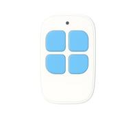 LINEOPS Telecomando bip portale compatibile con SCS Sentinel AAM0101 AAM0085 AAM0084 ControlGate 433Mhz - Batterie incluse - Garanzia 3 anni - Bianco-Blu x1