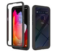 Liner Cover per TCL 10L / TCL 10 Lite, Rugged Custodia Trasparente Antiurto Rigida PC Soft TPU Sottile Bumper Silicone Protettiva, Staccabile Cellulare Case per TCL 10L / TCL 10 Lite - Nero/Clear