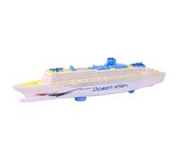 Liner Cruise - Luce a LED e fischietto | Decorazione del modello di navi da crociera | Modello di nave della simulazione creativa | Giocattolo ornamento per bambini per il compleanno dei bambini