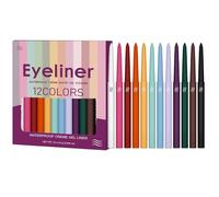Liner di eye liquido - rivestimento per labbra opachi color impermeabile | Set di penna per fodera per occhi liquidi di lunga durata, 12 colori Soft Crayon Honeshadow Highlight Pen ombretta set di omb