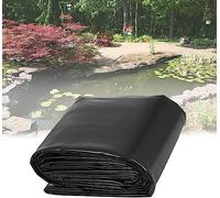 Liner di laghetto HDPE nero 2x3m 3.5x6m 5x5m 6x8m 7.5x10m 10x10m 12x15m, fodera flessibile e impermeabile, ideale per koi e piscine di pesce fontane e flussi, 0,12 mm di spessore, 5,5x7m/18x23ft