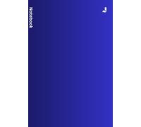 Liner Gradient Black and Bule Notebook: Unleash Your Creativity: A Blank Canvas for Your Thoughts, Ideas, and Dreams and School, Unlined Journal 6X9 inches 100 Pages.