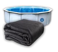 Liner Life LL28R Tappetino per Piscina Fuori Terra, 71 cm, Rotondo, Resistente, Resistente, Resistente alle forature, Materiale geotessile in Poliestere, Nero