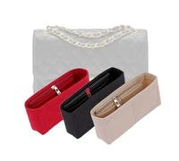 LinerLink Borsa organizer per borsa Chanel Jumbo Classic con doppia patta (30 x 19,5 x 10 cm) (nero, stile A: esposizione)