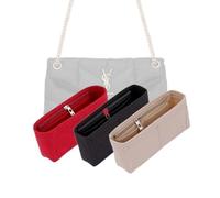 LinerLink Borsa organizer per YSL LouLou Puffer Borsa a tracolla media (35 L x 23 H x 13,5 D) (nero, stile B: cerniera laterale)