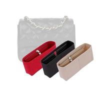 LinerLink Organizer per borsa Chanel Mini Square Bag (17L x 13H x 8D cm)(Beige, Stile A: Esposizione)