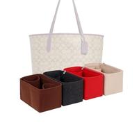 LinerLink Organizer per borse Coach City, in tela firmata (dimensioni borsa: 33 x 29 x 15 cm) | organizer per borse fatto a mano | inserto per borsa personalizzato | fodera in feltro da 2 mm (nero,