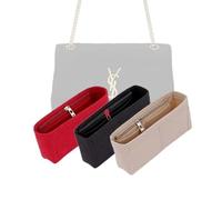 LinerLink Organizer per borse YSL Jamie Medium (24 L x 15,5 H x 6,5 D) | Organizzatore per borse fatto a mano | Inserto per borsa personalizzato|Fodera per borsa in feltro da 2 mm |Shaper borsa da