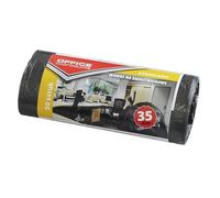 Liners Office Products - Pattumiera standard (HDPE), 35 l, 50 pezzi, colore: Nero